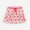 Pleated Jersey Skort Pink Stripe Strawberries