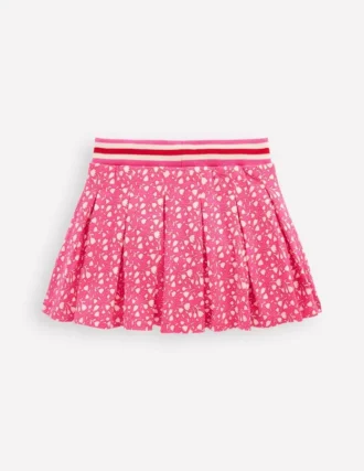 Pleated Jersey Skort Pink Tiny Tulip