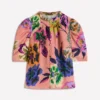 Pleated Mutton Sleeve Top Multi, Opulent Blossom