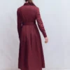 Pleated Ruffle Shirt Dress Deep Wisteria Pleated Ruffle Shirt Dress Deep Wisteria