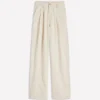 Pleated Wide Leg Jeans Ecru Pleated Wide Leg Jeans Ecru