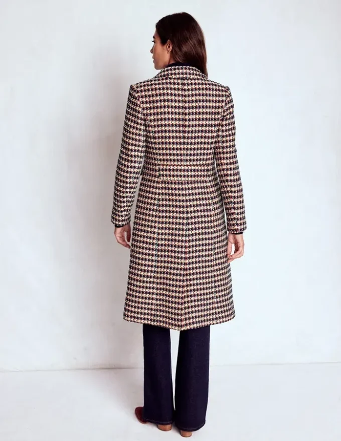 Pocket Detail Coat Camel, Navy Red Pocket Detail Coat Camel, Navy Red