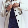 Pocket Detail Coat Ivory