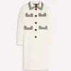 Pocket Detail Coat Ivory
