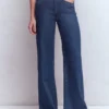 Pocket Detail Wide Leg Jeans Mid Vintage Pocket Detail Wide Leg Jeans Mid Vintage
