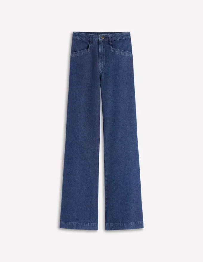 Pocket Detail Wide Leg Jeans Mid Vintage Pocket Detail Wide Leg Jeans Mid Vintage
