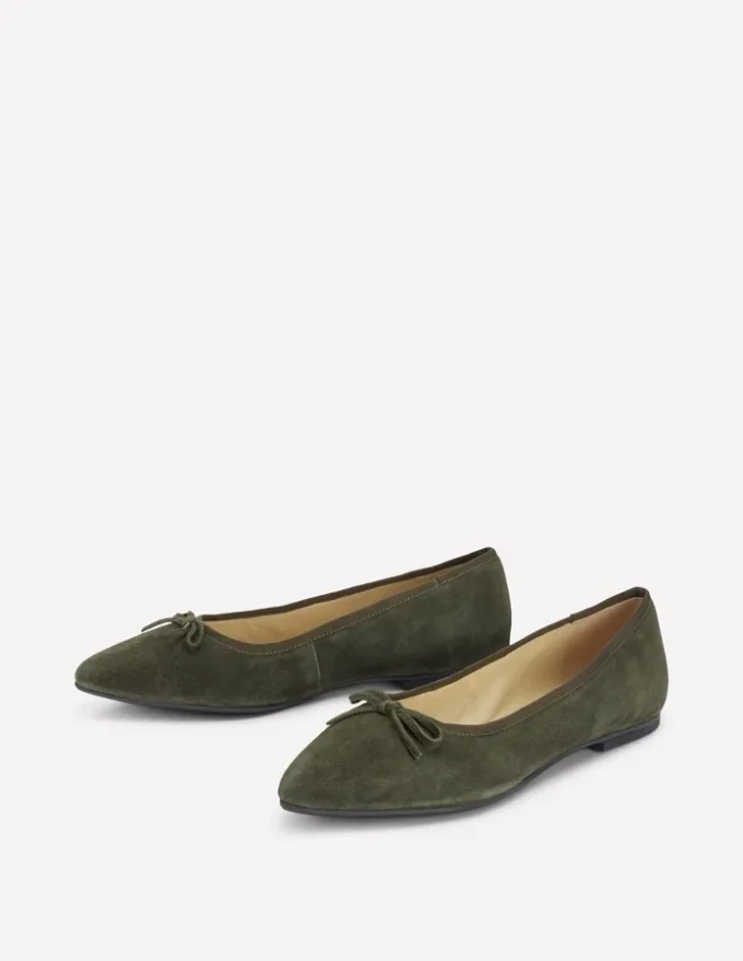 Point Flexi Sole Flats Dark Moss Point Flexi Sole Flats Dark Moss