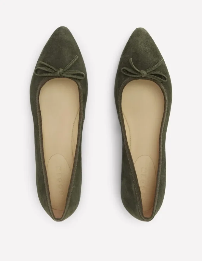 Point Flexi Sole Flats Dark Moss Point Flexi Sole Flats Dark Moss