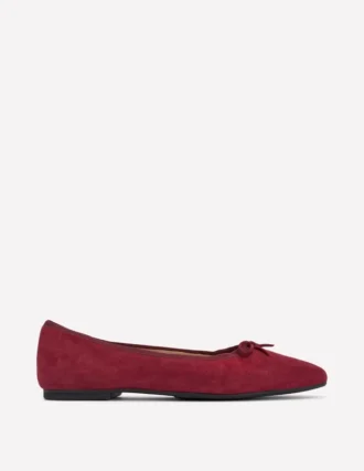 Point Flexi Sole Flats Oxblood