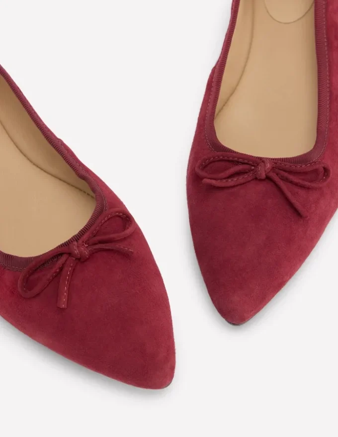 Point Flexi Sole Flats Oxblood Point Flexi Sole Flats Oxblood