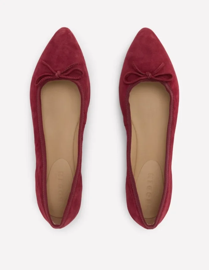 Point Flexi Sole Flats Oxblood Point Flexi Sole Flats Oxblood