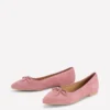 Point Flexi Sole Flats Pink Suede Point Flexi Sole Flats Pink Suede