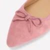 Point Flexi Sole Flats Pink Suede Point Flexi Sole Flats Pink Suede