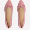 Point Flexi Sole Flats Pink Suede Point Flexi Sole Flats Pink Suede
