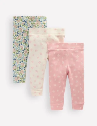 Pointelle 3-pack Leggings Multi Ditsy Floral