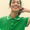 Pointelle Henley T-shirt Online Lime Pointelle Henley T-shirt Online Lime
