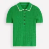 Pointelle Henley T-shirt Online Lime Pointelle Henley T-shirt Online Lime