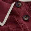 Pointelle Henley T-shirt Rich Chestnut Pointelle Henley T-shirt Rich Chestnut