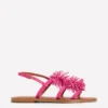 Pom Pom Flat Sandals Pink Pom Pom Flat Sandals Pink