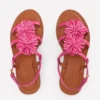 Pom Pom Flat Sandals Pink Pom Pom Flat Sandals Pink