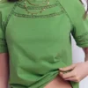Poppy Trim Crew T-shirt Bright Emerald Poppy Trim Crew T-shirt Bright Emerald