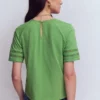 Poppy Trim Crew T-shirt Bright Emerald Poppy Trim Crew T-shirt Bright Emerald