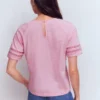 Poppy Trim Crew T-shirt Pink Dolphin Poppy Trim Crew T-shirt Pink Dolphin