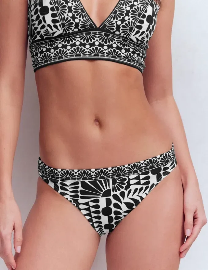 Porto Bikini Bottoms Black, Geo Stamp Porto Bikini Bottoms Black, Geo Stamp