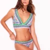 Porto Bikini Bottoms Bright Blue, Botanic Blush