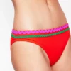 Porto Bikini Bottoms Fire Red Rik Rak