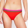 Porto Bikini Bottoms Fire Red Rik Rak