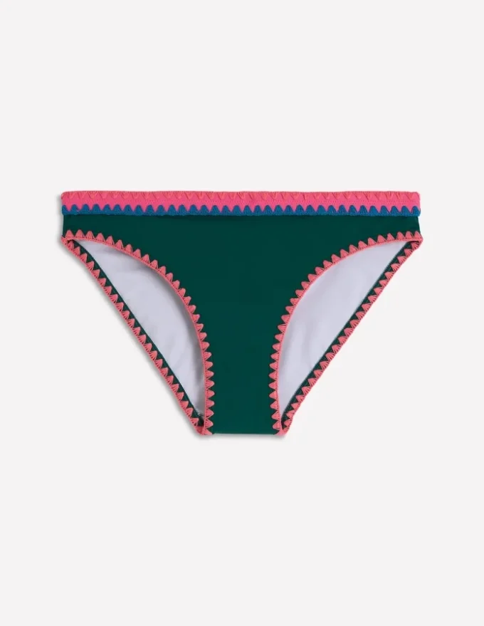 Porto Bikini Bottoms Mangrove Green, Embroidery Porto Bikini Bottoms Mangrove Green, Embroidery