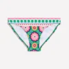 Porto Bikini Bottoms Multi, Flower Tile