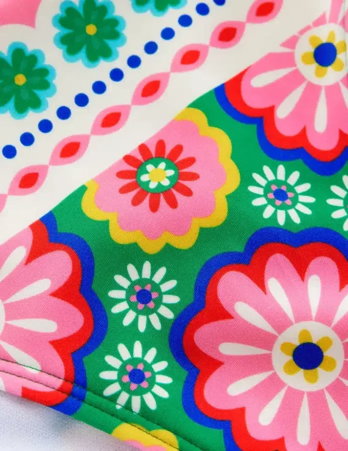 Porto Bikini Bottoms Multi, Flower Tile
