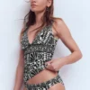 Porto Tankini Top Black, Geo Stamp Porto Tankini Top Black, Geo Stamp