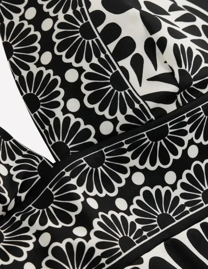 Porto Tankini Top Black, Geo Stamp Porto Tankini Top Black, Geo Stamp