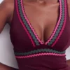 Porto Tankini Top Chocberry, Rik rak Porto Tankini Top Chocberry, Rik rak