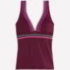 Porto Tankini Top Chocberry, Rik rak Porto Tankini Top Chocberry, Rik rak