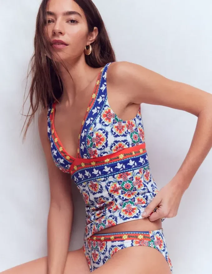 Porto Tankini Top Multi, Ornamental Trellis Porto Tankini Top Multi, Ornamental Trellis