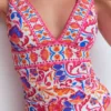 Porto Tankini Top Pink Power, Flourishing Meadow Porto Tankini Top Pink Power, Flourishing Meadow