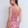 Porto Tankini Top Pink Power, Flourishing Meadow Porto Tankini Top Pink Power, Flourishing Meadow