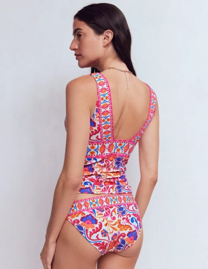 Porto Tankini Top Pink Power, Flourishing Meadow Porto Tankini Top Pink Power, Flourishing Meadow