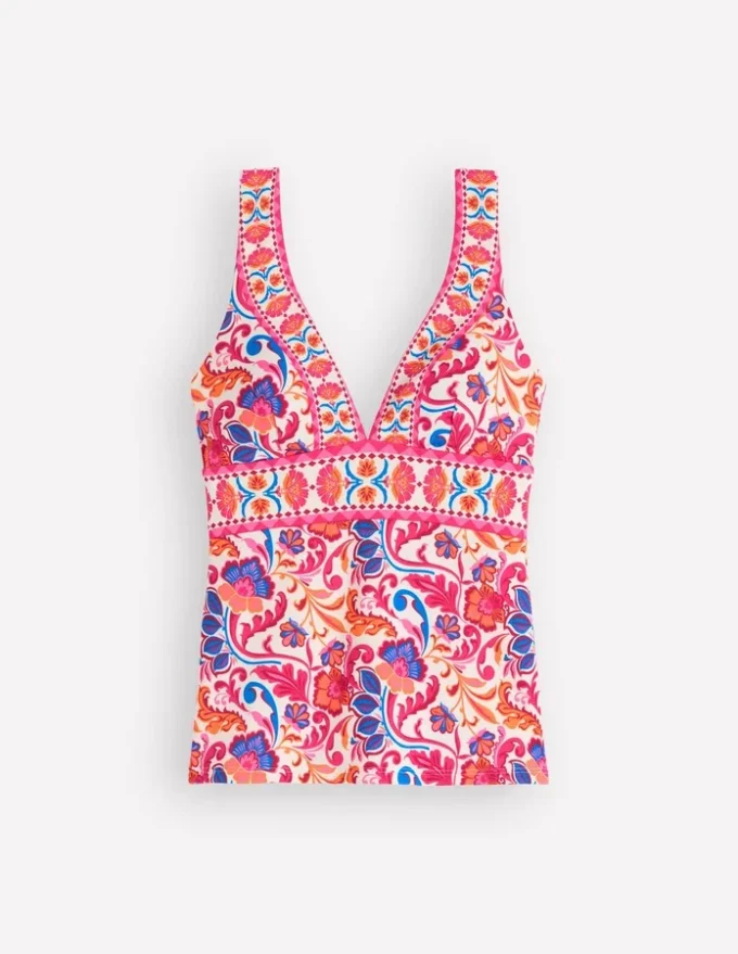 Porto Tankini Top Pink Power, Flourishing Meadow Porto Tankini Top Pink Power, Flourishing Meadow
