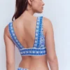 Porto V-neck Bikini Top Blue, Elaborate Terrace Porto V-neck Bikini Top Blue, Elaborate Terrace