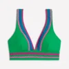 Porto V-neck Bikini Top Bright Green Rik Rak Porto V-neck Bikini Top Bright Green Rik Rak