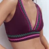 Porto V-neck Bikini Top Chocberry Porto V-neck Bikini Top Chocberry
