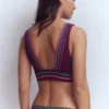 Porto V-neck Bikini Top Chocberry Porto V-neck Bikini Top Chocberry