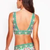 Porto V-neck Bikini Top Multi, Decorative Dandelion
