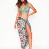 Porto V-neck Bikini Top Multi, Decorative Dandelion