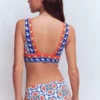 Porto V-neck Bikini Top Multi, ornamental trellis Porto V-neck Bikini Top Multi, ornamental trellis
